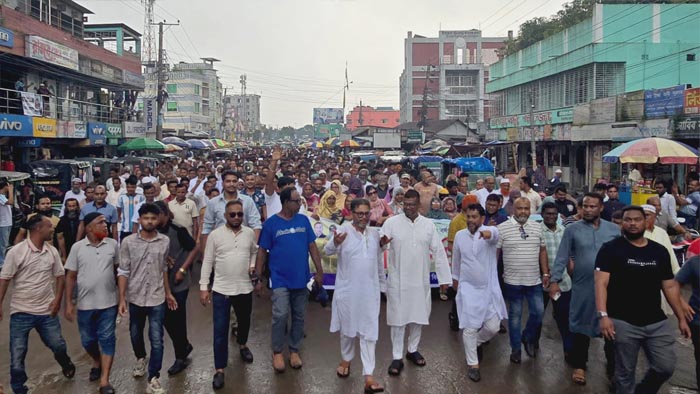 ঈশ্বরগঞ্জে জুলাই বিপ্লবের দুই বছর পূর্তিতে বিএনপির আনন্দ মিছিল ও সমাবেশ