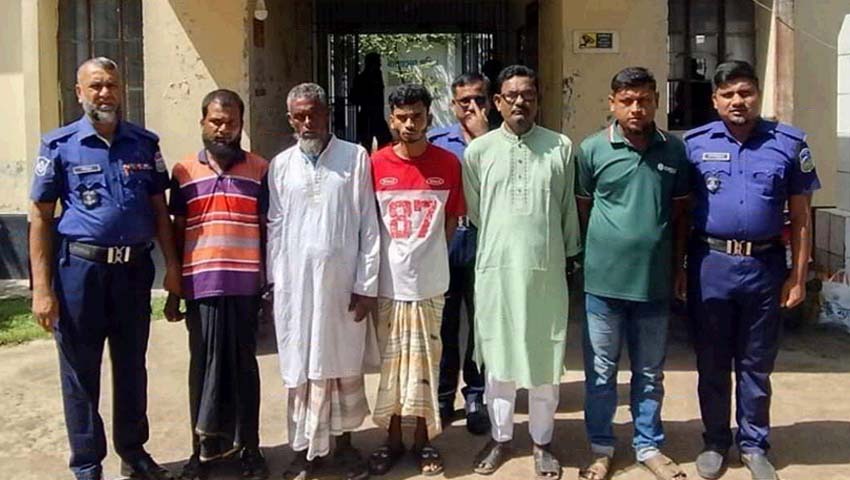 ঈশ্বরগঞ্জে নাশকতার মামলার আসামিসহ গ্রেফতার ৫