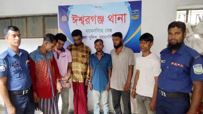 ঈশ্বরগঞ্জে বিশেষ অভিযানে ইয়াবা-গাঁজা উদ্ধার গ্রেফতার ৭